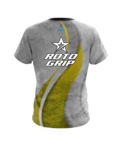 Alternative view of Roto Grip Rough Edges Yellow CoolWick Bowling Jersey