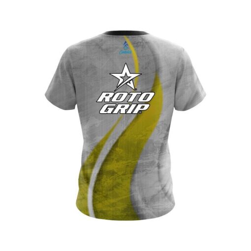 Roto Grip Rough Edges Yellow CoolWick Bowling Jersey - Image 2