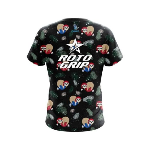 Roto Grip Sloths Christmas Time CoolWick Bowling Jersey - Image 2