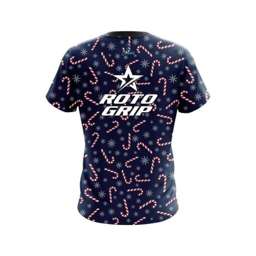 Roto Grip Snowy Candy Cane CoolWick Bowling Jersey - Image 2