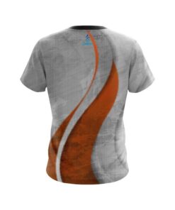 Alternative view of Plain Rough Edges Orange CoolWick Bowling Jersey
