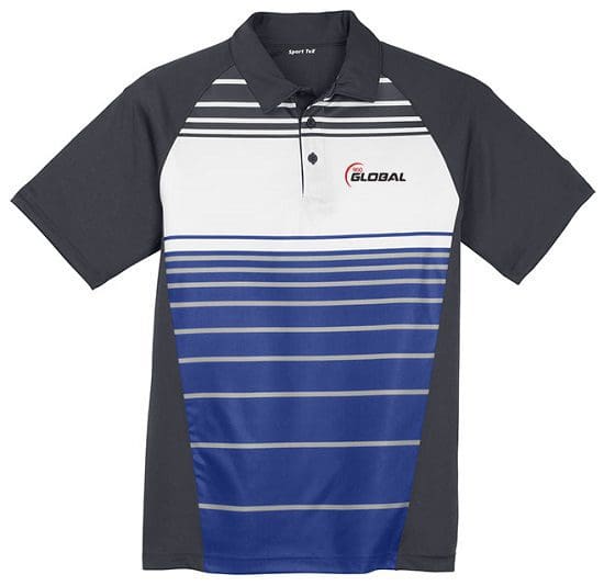900 Global Men's Versus Performance Polo Bowling Shirt Sublimated Royal