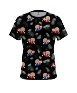 Plain Sloths Christmas Time CoolWick Bowling Jersey