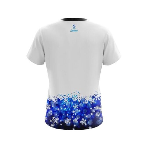 Plain Snowflake Season CoolWick Bowling Jersey - Image 2