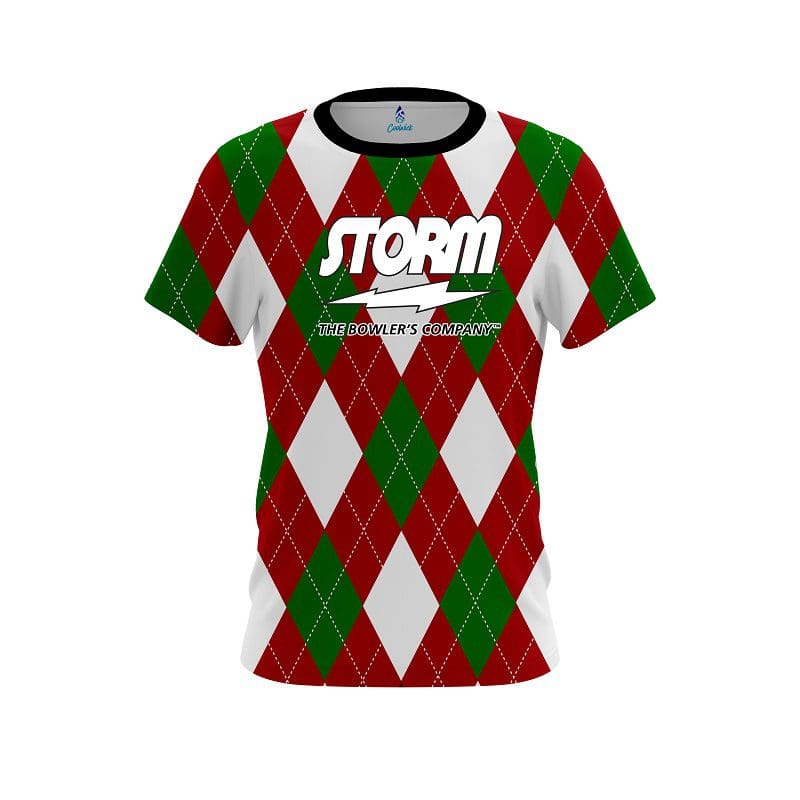 Storm Argyle Green CoolWick Bowling Jersey