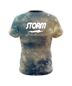 Alternative view of Storm Blurred Snowflakes CoolWick Bowling Jersey