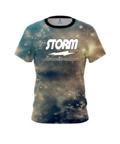 Storm Blurred Snowflakes CoolWick Bowling Jersey