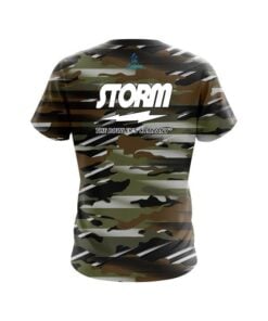 Alternative view of Storm Camo Grunge CoolWick Bowling Jersey