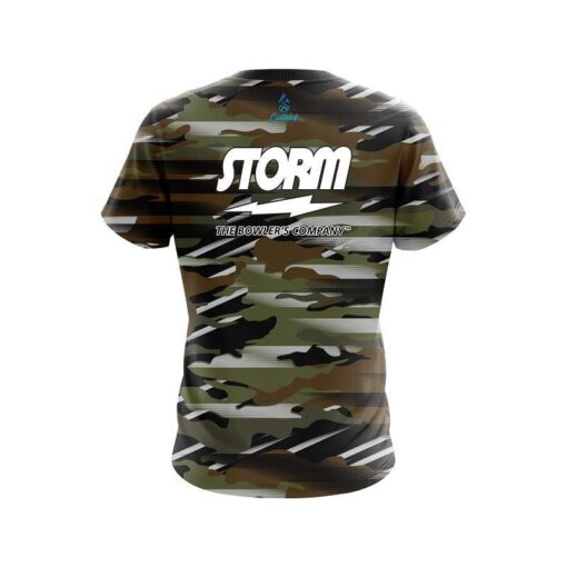 Storm Camo Grunge CoolWick Bowling Jersey - Image 2