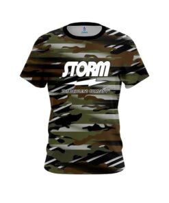 Storm Camo Grunge CoolWick Bowling Jersey