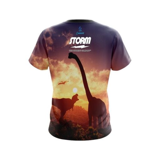 Storm Dinosaur Forest Escape CoolWick Bowling Jersey - Image 2