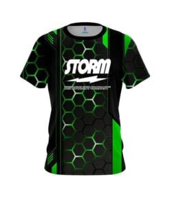 Storm Green Steel Comb CoolWick Bowling Jersey