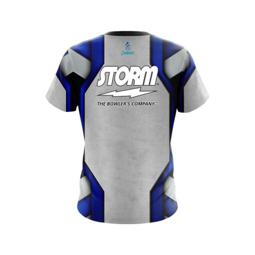 Storm Iron Blue CoolWick Bowling Jersey - Image 2