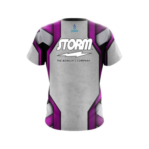 Storm Iron Purple CoolWick Bowling Jersey - Image 2