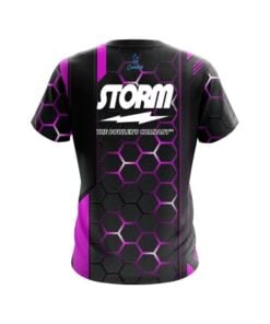 Alternative view of Storm Pink Steel Comb CoolWick Bowling Jersey