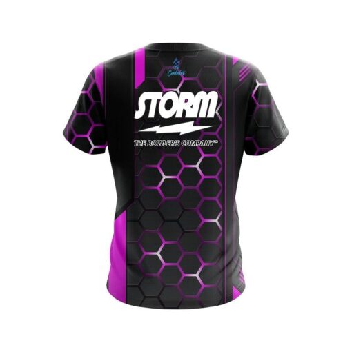 Storm Pink Steel Comb CoolWick Bowling Jersey - Image 2