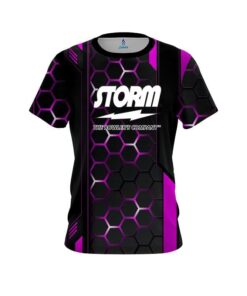 Storm Pink Steel Comb CoolWick Bowling Jersey