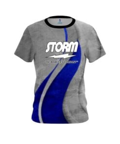 Storm Rough Edges Blue CoolWick Bowling Jersey