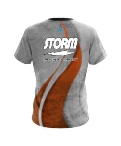 Alternative view of Storm Rough Edges Orange CoolWick Bowling Jersey