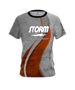 Storm Rough Edges Orange CoolWick Bowling Jersey