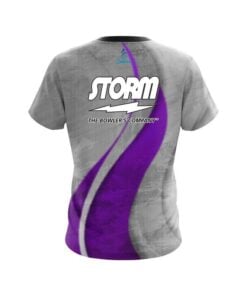 Alternative view of Storm Rough Edges Purple CoolWick Bowling Jersey