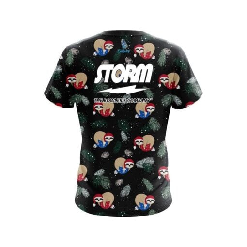 Storm Sloths Christmas Time CoolWick Bowling Jersey - Image 2