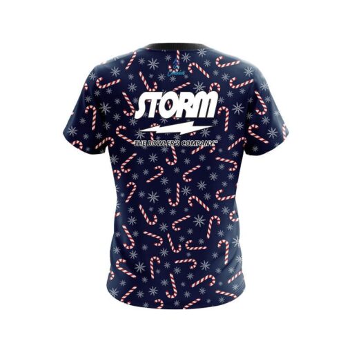Storm Snowy Candy Cane CoolWick Bowling Jersey - Image 2