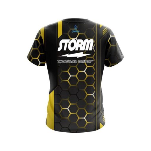 Storm Yellow Steel Comb CoolWick Bowling Jersey - Image 2