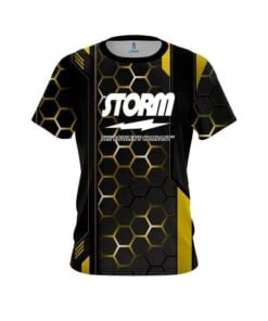 Storm Yellow Steel Comb CoolWick Bowling Jersey