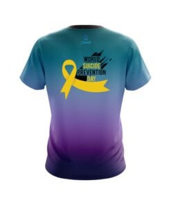 Alternative view of Plain Suicide Prevention CoolWick Bowling Jersey