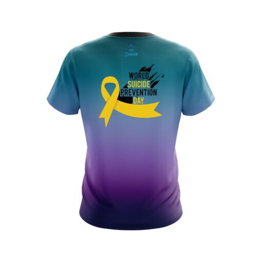 Plain Suicide Prevention CoolWick Bowling Jersey - Image 2