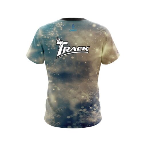Track Blurred Snowflakes CoolWick Bowling Jersey - Image 2
