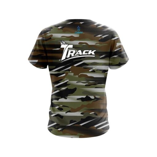 Track Camo Grunge CoolWick Bowling Jersey - Image 2
