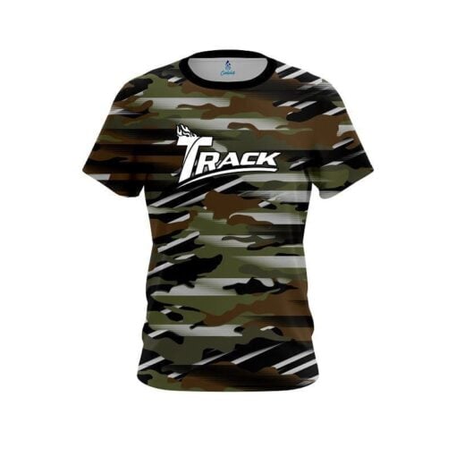 Track Camo Grunge CoolWick Bowling Jersey