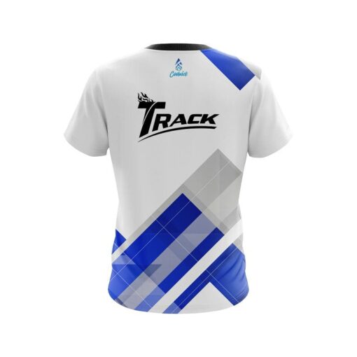 Track Flyer Blue CoolWick Bowling Jersey - Image 2