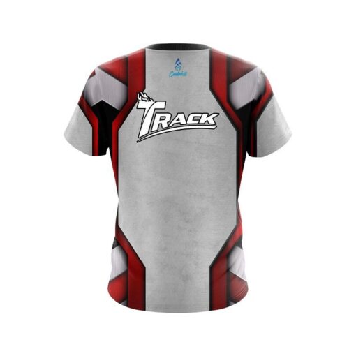 Track Iron Red CoolWick Bowling Jersey - Image 2