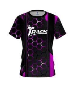 Track Pink Steel Comb CoolWick Bowling Jersey