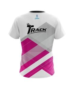 Alternative view of Track Racing Pink CoolWick Bowling Jersey