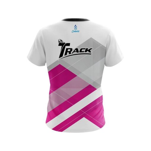 Track Racing Pink CoolWick Bowling Jersey - Image 2