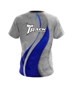 Alternative view of Track Rough Edges Blue CoolWick Bowling Jersey