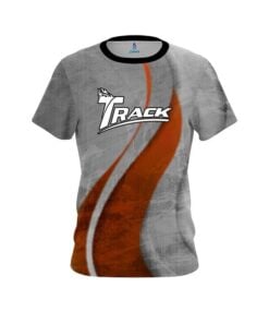 Track Rough Edges Orange CoolWick Bowling Jersey