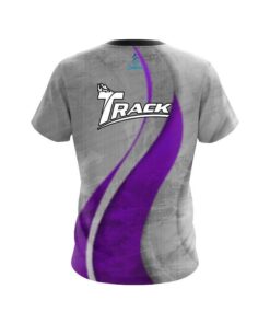 Alternative view of Track Rough Edges Purple CoolWick Bowling Jersey