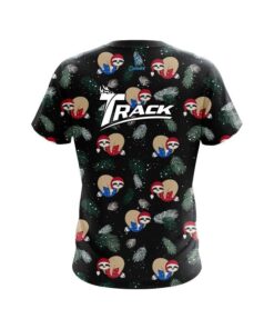 Alternative view of Track Sloths Christmas Time CoolWick Bowling Jersey