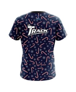 Alternative view of Track Snowy Candy Cane CoolWick Bowling Jersey
