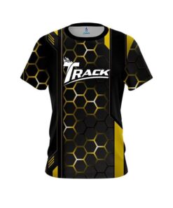 Track Yellow Steel Comb CoolWick Bowling Jersey