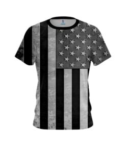 Plain USA Steel Flag CoolWick Bowling Jersey