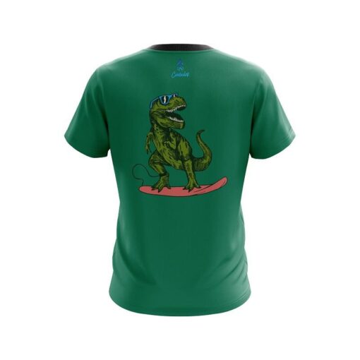 Plain Wild Rex Surf CoolWick Bowling Jersey - Image 2