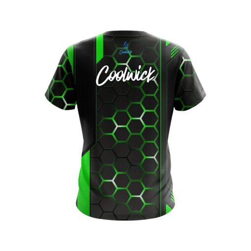 CoolWick Green Steel Comb CoolWick Bowling Jersey - Image 2