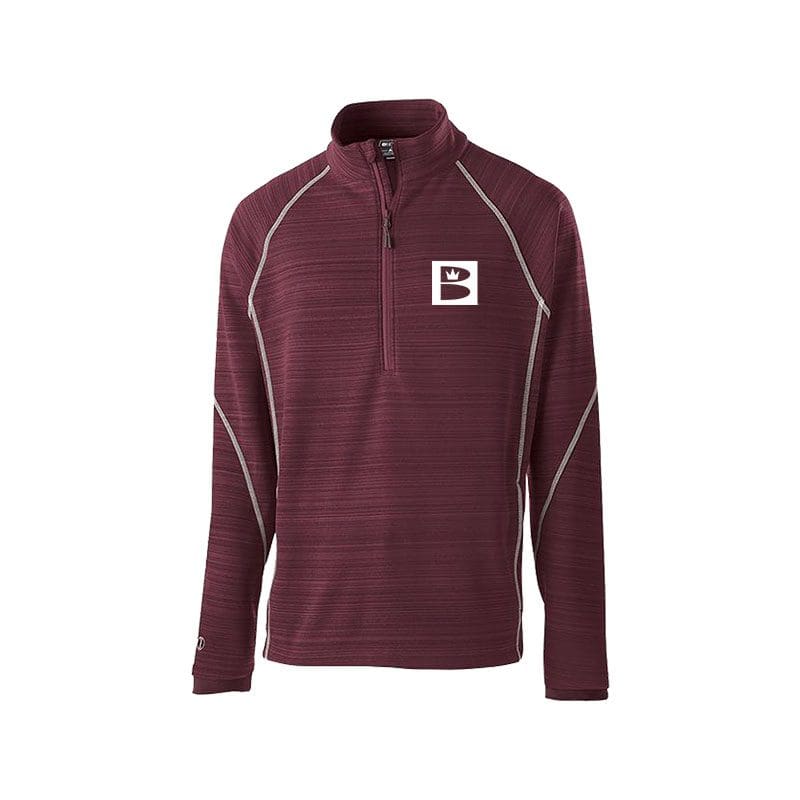 Brunswick Maroon Meanstreak Men's Deviate Bowling Pullover