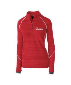 900 Global Red Dark Matter Ladies Deviate Bowling Pullover
